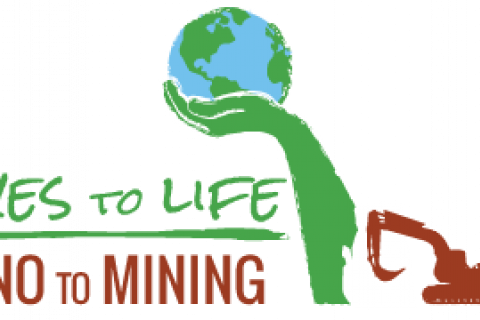 yes to life no to mining logo