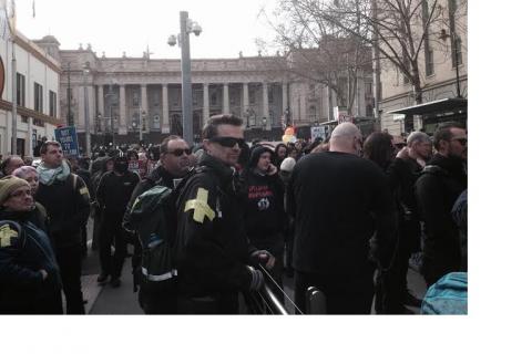 Street Medics at Melbourne July 18 Anti Fascist Rally