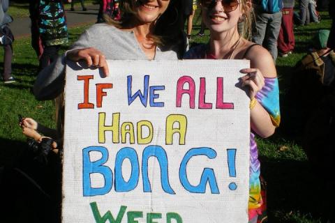 Fiona Patten at a 420 Picnic