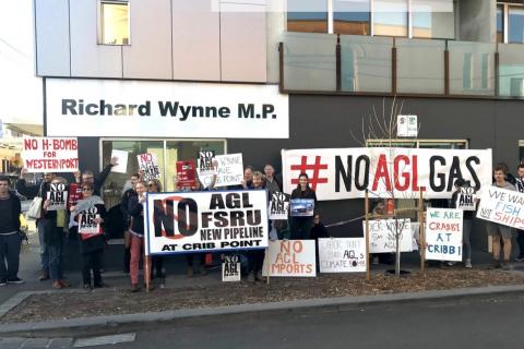 Save Westernport Campaigners in action: Photo courtesy of Julia Stockigt