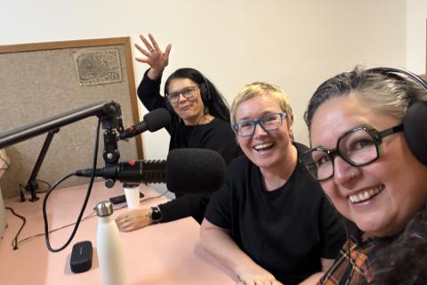 Rachel Kirby, Gab Reade and Pilar Aguilera.