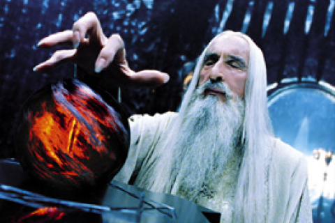 Saruman pondering the orb