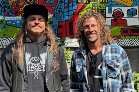 L-R: Pirate and Marty, 3CR studios