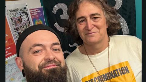 Sam Dengate black beany always was t-shirt Sally Goldner discrimination dont take it lying down tshirt