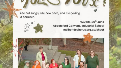 shOUT youth chorus Folk is Folx poster