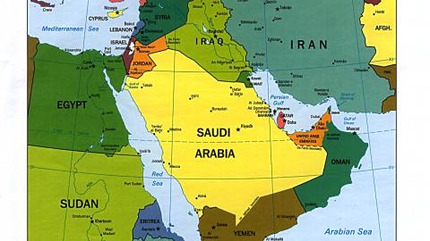 map of west asia
