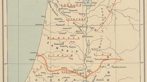 Map of Palestine 1928-1940