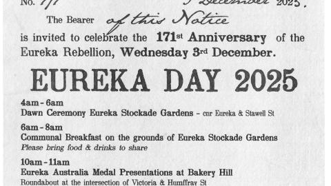 An image of the Eureka Day Itinerary for 2025