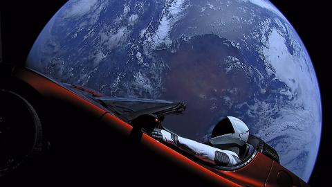 Do we pick on Elon Musk too much? He did launch a car into space just for the fun of it, although to be fair it's unlikely to cause much risk (Photo by SpaceX, CC0, via Wikimedia Commons)