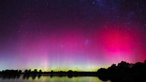 Aurora Australis seen on 11 May 2024 at Joyce's Creek, Victoria, on Dja Dja Wurrung Country (Photo by Patrick Kavanagh, via Flickr)