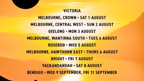 Victoria screening dates, Big Bike Film Night 2026.
