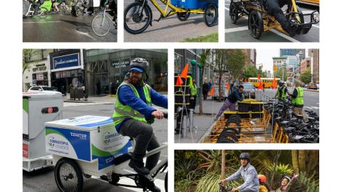 Various e-cargo bikes for personal & commercial use: images supplied