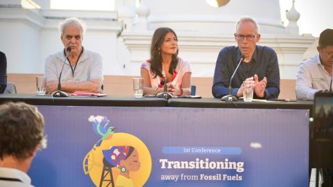 Carlos Nobre..Irene Velez Torres and Johann Rockstrom Photo Provided: Santa Marta Album