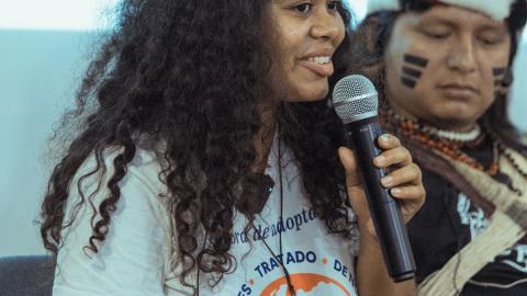 Goldman Prize Winner Yuvelis Morales  ANTI FRACKING Rio Magdalena Photo:supplied