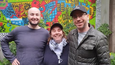 Hayden, Lottie and Nick at 3CR