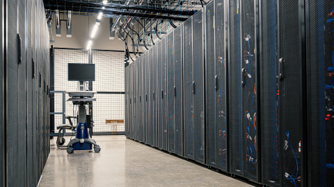 Image of the interior of a data centre