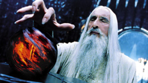Saruman pondering the orb