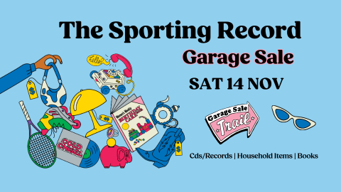 Garage Sale - 15 November | 3CR Community Radio