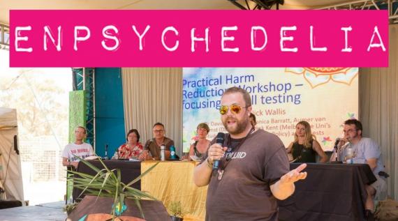 Enpsychedelia hosting a panel at Rainbow Serpent Festival in 2017