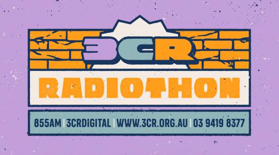 3CR Radiothon 2022 - artwork by Annie Walter 