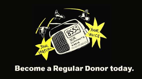 Become a 3CR Regular Donor
