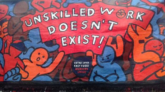 Unskilled work doesn't exist - banner