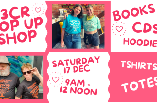 3CR pop up shop THIS Saturday