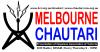 Image of an icon that looks like electricity coming from the top of it with the words Melbourne Chautari beside it